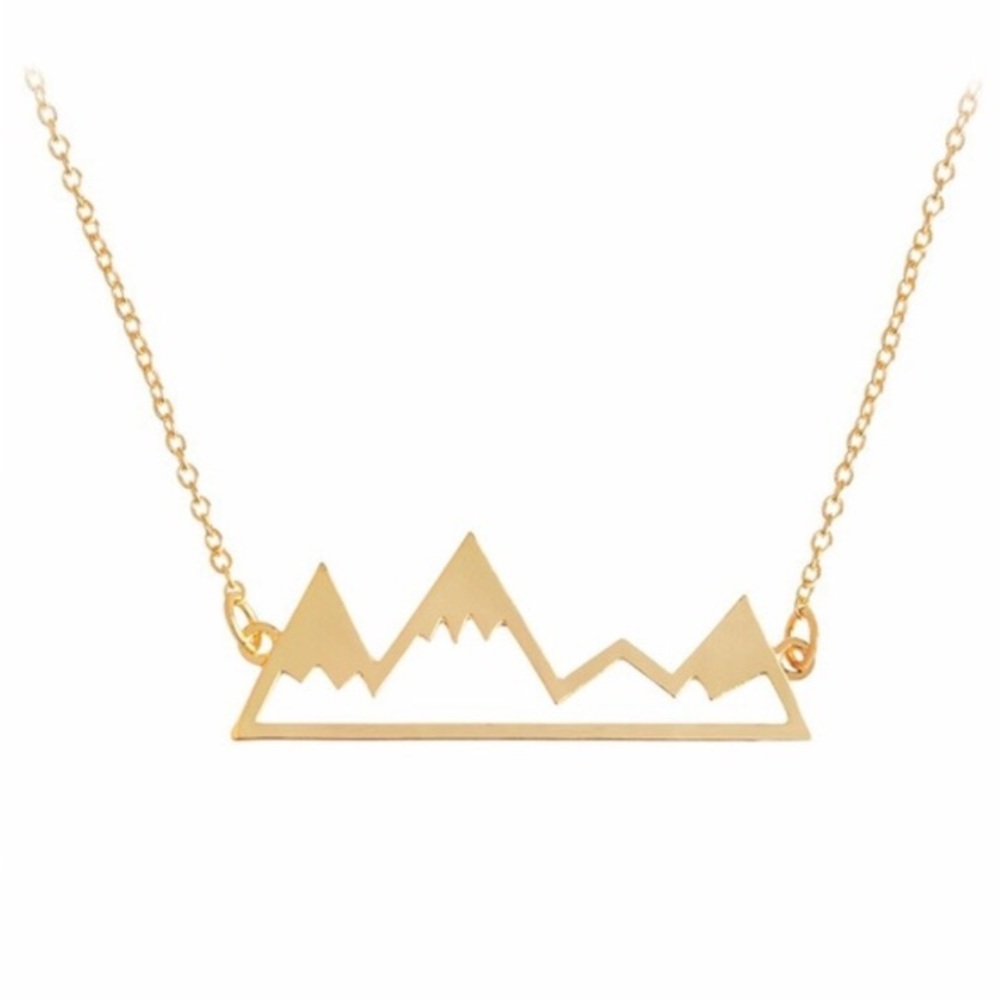 ⛰ Snow mountain necklace in gold⚡️